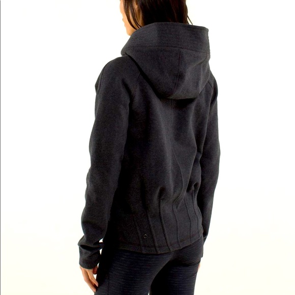 lululemon athletica Tops - Lululemon Happy Yin Year Hoodie Heathered Black / Soot Light Scuba Jacket Fleece